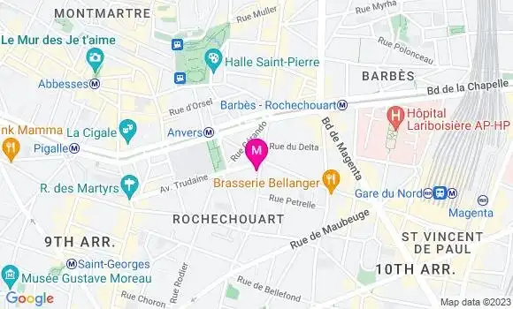 Localisation Restaurant  Papilles
