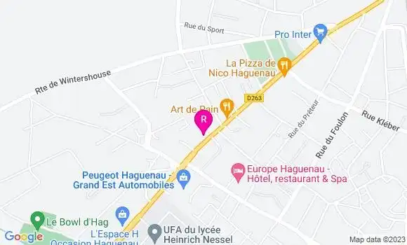 Localisation Pizzeria L