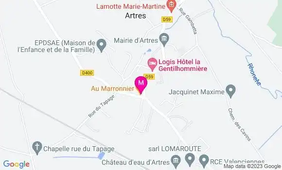Localisation Restaurant  Au Marronnier