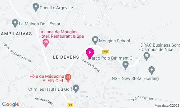 Localisation Restaurant  L