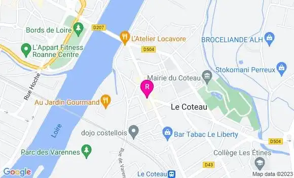 Localisation Restaurant  La Salamandre