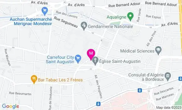 Localisation Restaurant  La Place St Aug