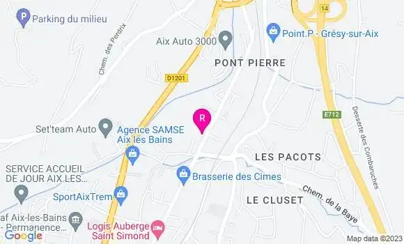 Localisation Restaurant  Le Chalet