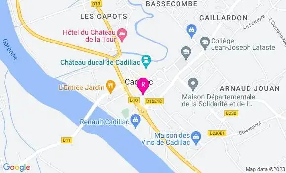 Localisation Restaurant  Le Cosmopolitain