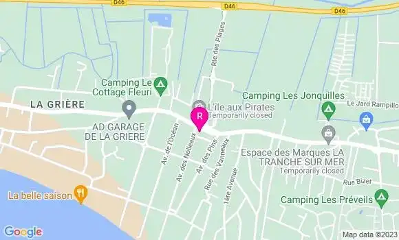 Localisation Restaurant  Le Pousse Pied