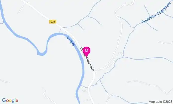 Localisation Restaurant  Le Paradis du Pape
