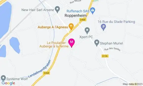 Localisation Auberge Le Poulailler