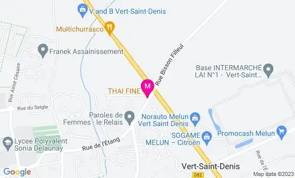 Localisation Restaurant Thaï Thai Fine