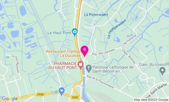 Localisation Restaurant  La Ducasse