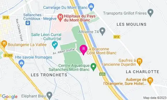 Localisation Restaurant  La Braconne