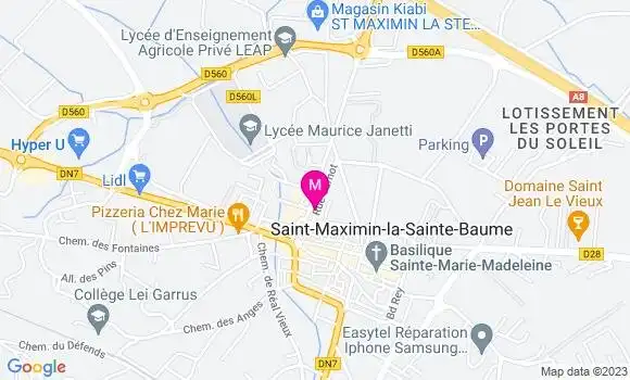 Localisation Restaurant  La Table de Bruno