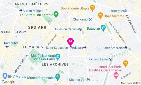 Localisation Bistrot Rachels Bistro