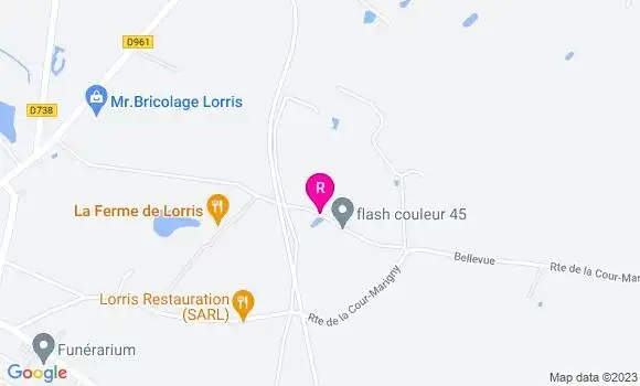 Localisation Restaurant  La Ferme de Lorris