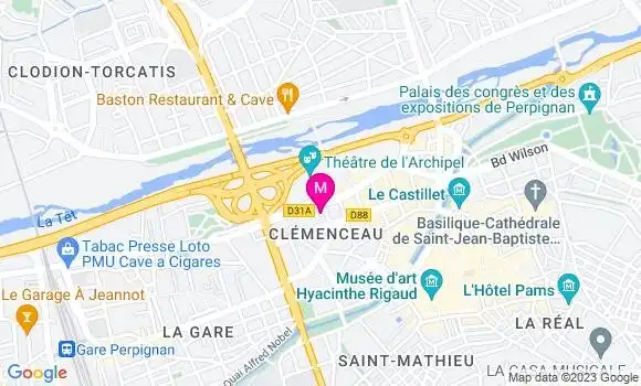 Localisation Restaurant Bar Le Qg