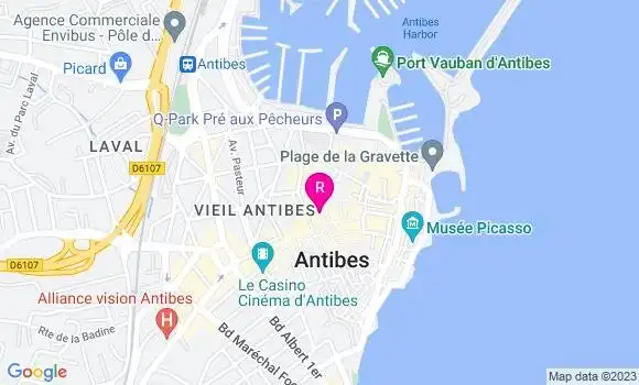 Localisation Restaurant  Le P