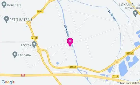 Localisation Auberge de Moussey