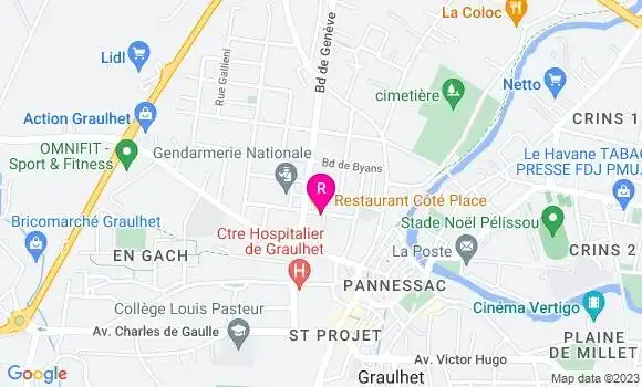 Localisation Restaurant  Côté Place