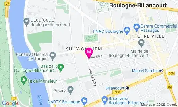 Localisation Restaurant  Le 107