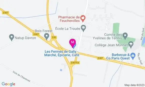 Localisation Restaurant  Les Fermes de Gally