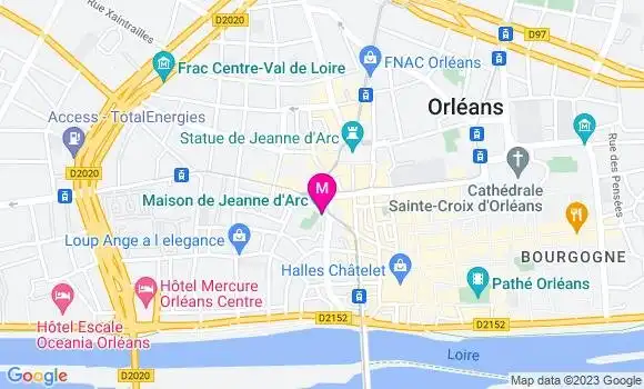 Localisation Restaurant  Le Jardin du Pavillon