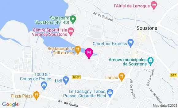 Localisation Restaurant Grill Le Grill du Lac