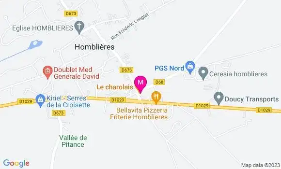 Localisation Restaurant  Le Charolais