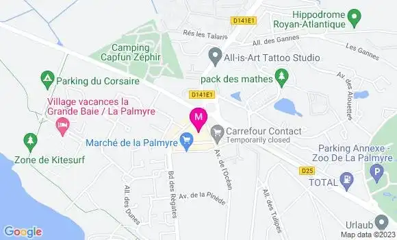 Localisation Pizzeria Phare Ouest