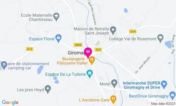 Localisation Restaurant  Au P