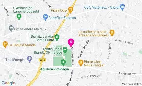 Localisation Restaurant  Le Txik Txak