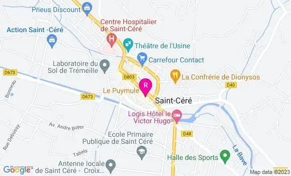 Localisation Restaurant  Le Puymule