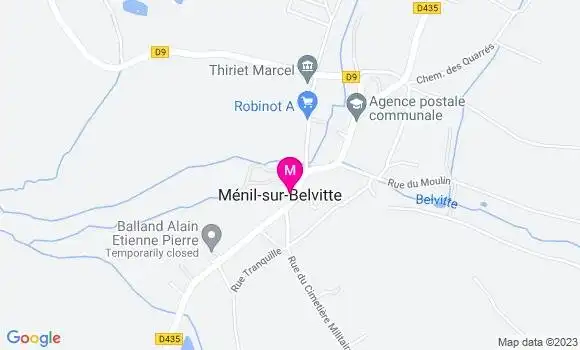 Localisation Restaurant  Le Petit Menil