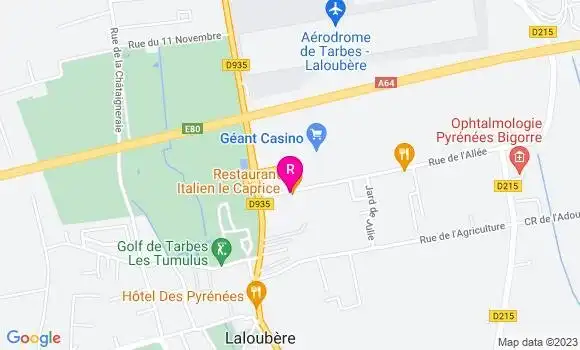 Localisation Restaurant Italien Le Caprice