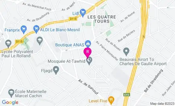 Localisation Brasserie du Marché