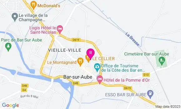 Localisation Restaurant  Le Cellier