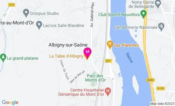 Localisation Restaurant  La Table d