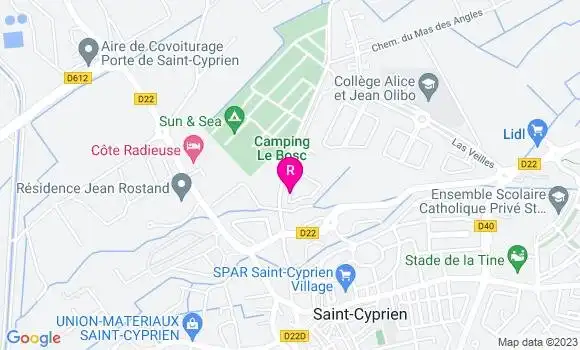 Localisation Restaurant  Autour du Tilleul