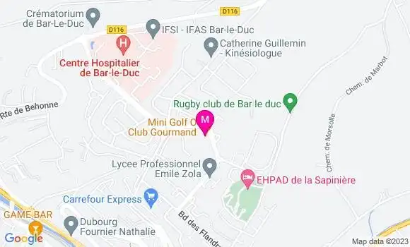 Localisation Restaurant  O Club Gourmand
