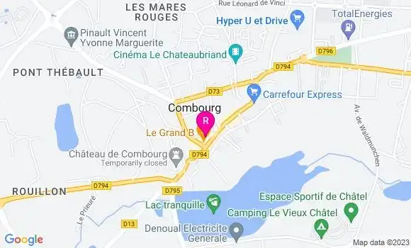 Localisation La Crêperie de la Lanterne