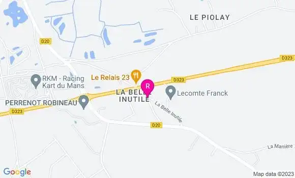 Localisation Restaurant  Le Relais 23