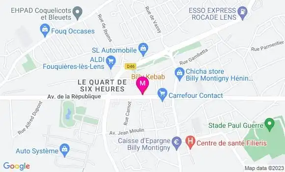 Localisation Billy Kebab