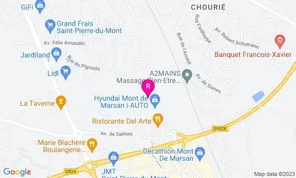 Localisation Restaurant  Les Dunes d