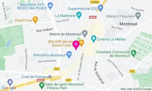 Localisation Restaurant  Yan Kady