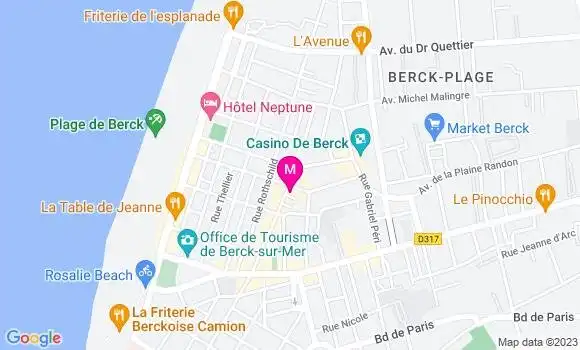 Localisation Restaurant  La Marquise