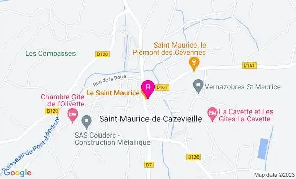 Localisation Restaurant  Le Saint Maurice