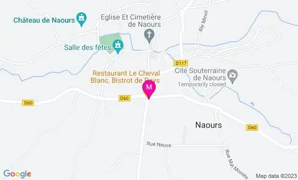 Localisation Bistrot Le Cheval Blanc