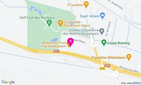Localisation Restaurant Thaï Fast Track by Pum
