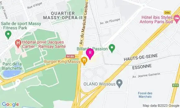 Localisation Restaurant  Royal Massy Ii