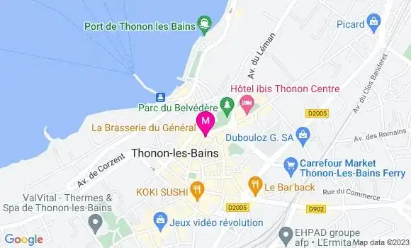 Localisation La Brasserie du Général