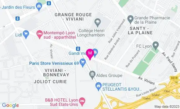 Localisation Restaurant  Mis P et P