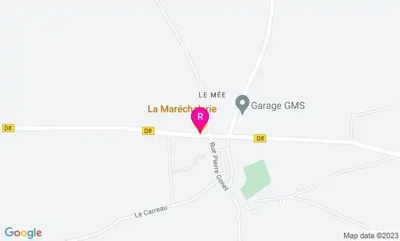 Localisation Restaurant  La Maréchalerie
